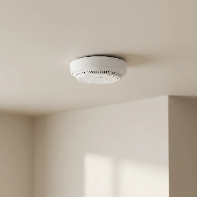 Slimme WiFi Rook- en Hittemelder met Bluetooth Koppeling en 85dB Alarm voor Binnen | Sansoti