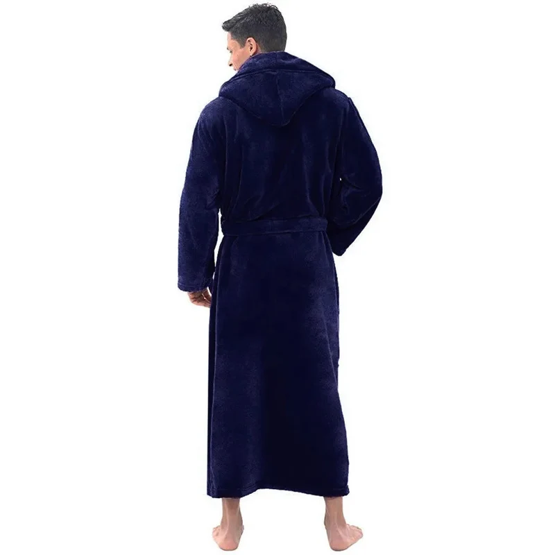 Badjas met Capuchon voor Heren – Zachte Pluche Ochtendjas in Relaxed Fit voor Warmte en Comfort | Sansoti