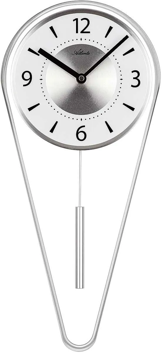 Atlanta Wanduhr 20x44x5 cm Metall • Elegantes Design • Modernes Metall-Design