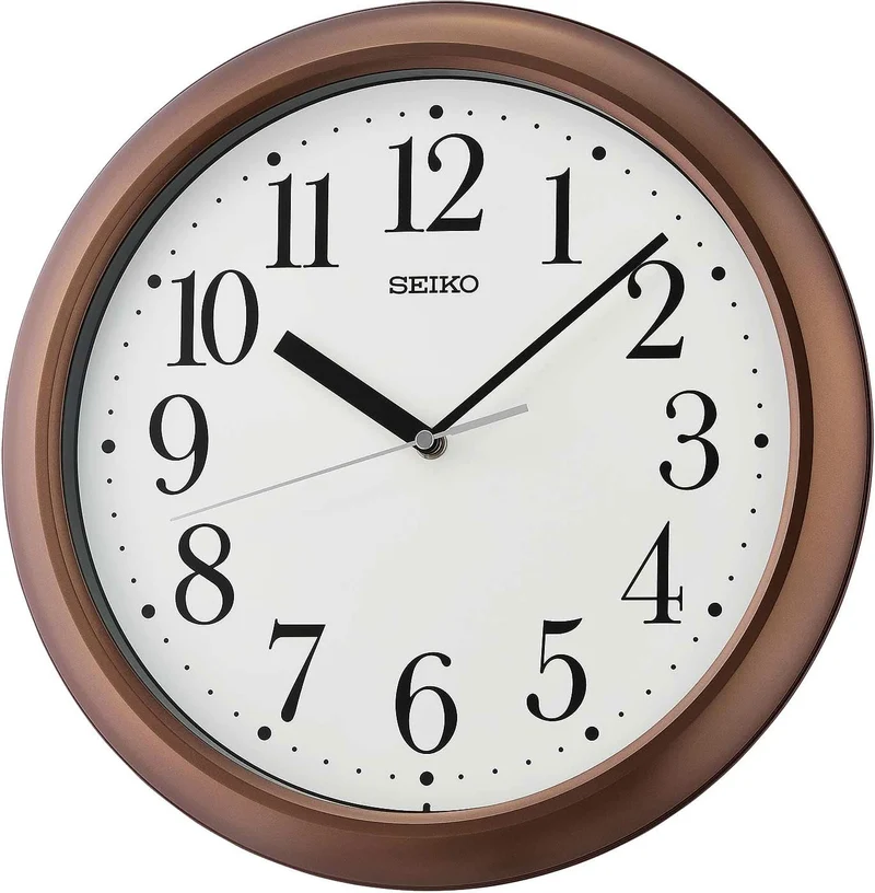 Seiko Wanduhr 32,5 cm Ø Kunststoff • Präzises Quarzwerk • Klares Design