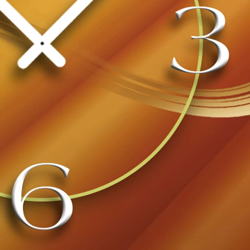 Dixtime Wanduhr 28x48 cm Aluminium • Modern • Geräuschlos
