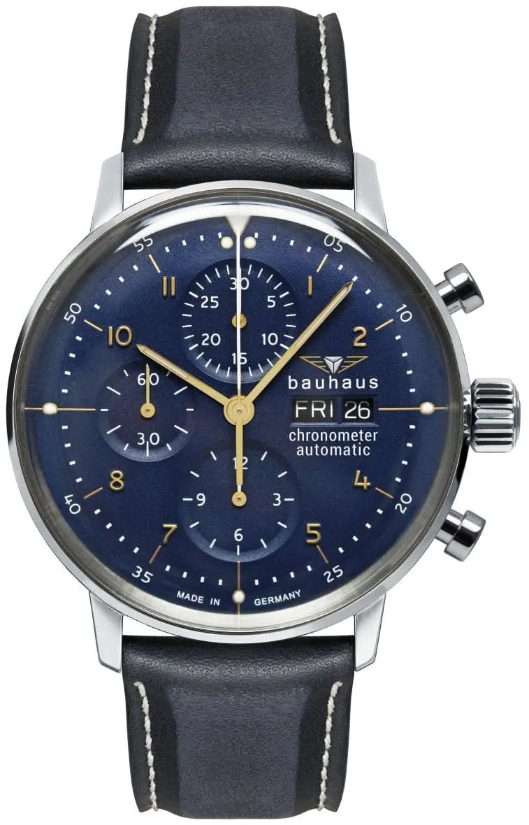 Bauhaus Classic 2020-3 Herrenuhr • Minimalistisches Design • Chronometer