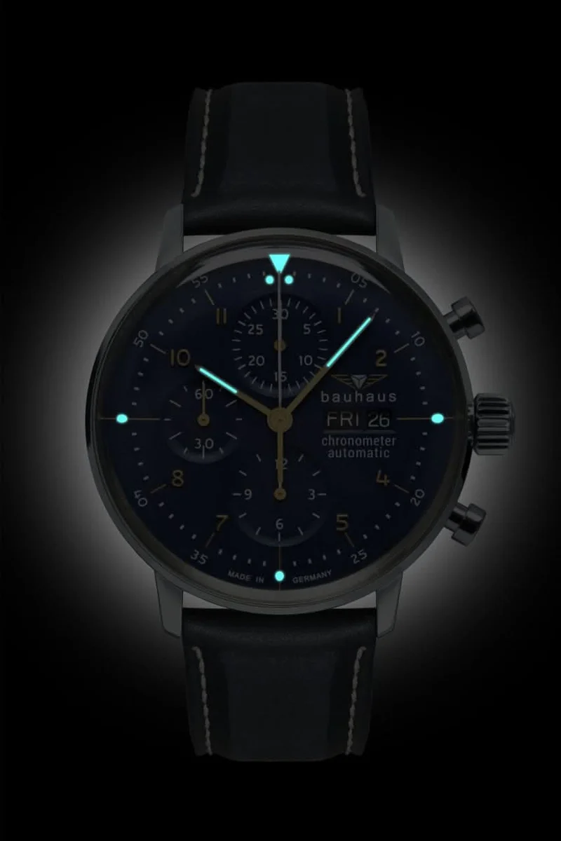 Bauhaus Classic 2020-3 Herrenuhr • Minimalistisches Design • Chronometer