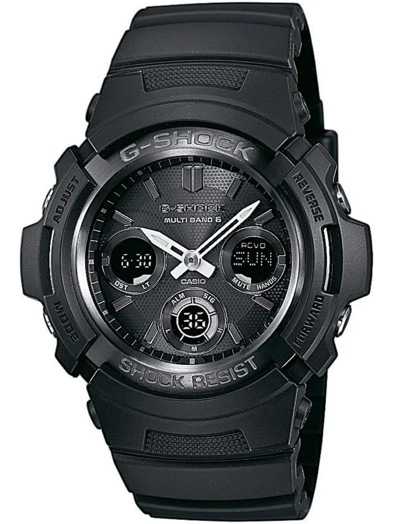 Casio G-Shock AWG-M100B-1AER Herrenuhr • Funk/Solar • All Black