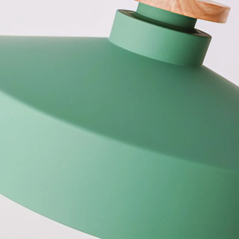 Hanglamp met Houten Kap en Aluminium Accent – Scandinavisch Design voor Eetkamer en Woonkamer | Sansoti