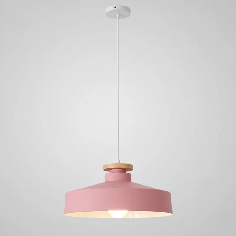 Hanglamp met Houten Kap en Aluminium Accent – Scandinavisch Design voor Eetkamer en Woonkamer | Sansoti
