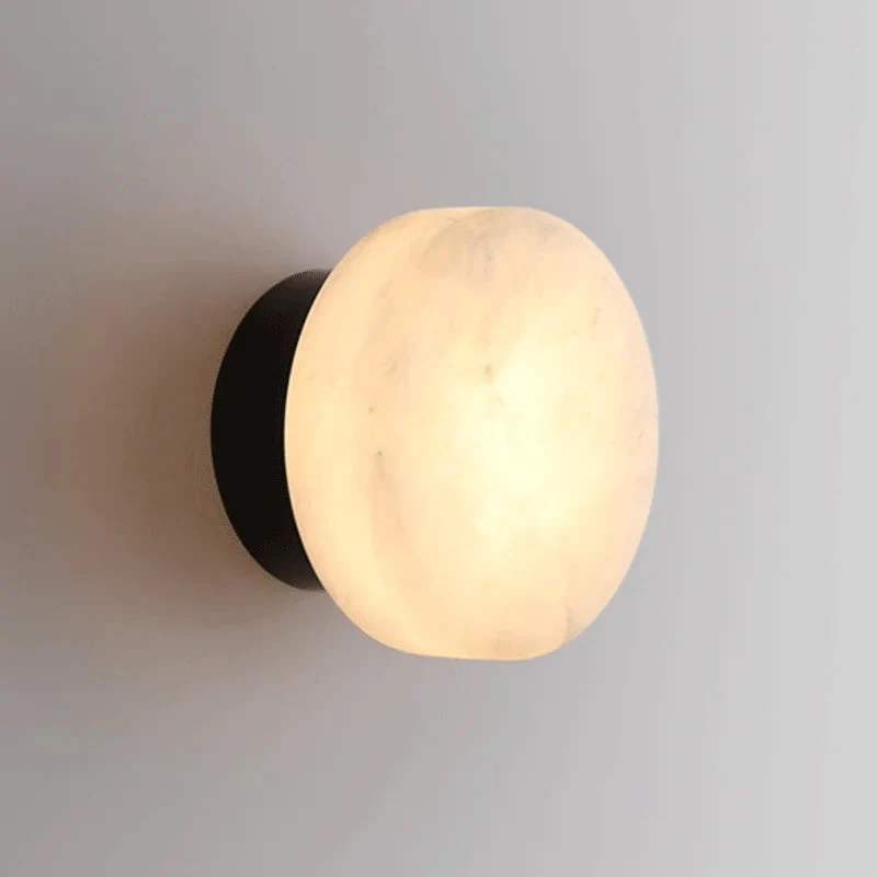 Marmeren Wandverlichting met Scandinavische Elegantie – Premium Natuursteen & Zachte LED | Sansoti