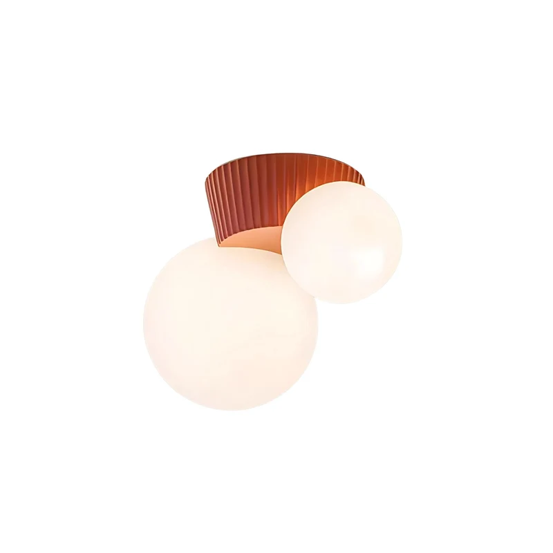 Moderne Plafondlamp met Dubbele Bollen – Stijlvolle Scandinavische Wandverlichting voor Woonkamer en Slaapkamer | Sansoti