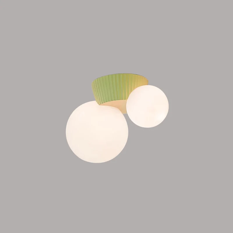 Moderne Plafondlamp met Dubbele Bollen – Stijlvolle Scandinavische Wandverlichting voor Woonkamer en Slaapkamer | Sansoti