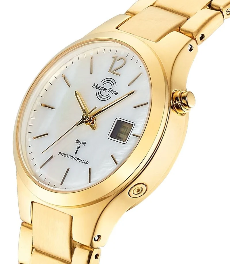 Master Time Lady Line MTLA-10916-71M Damenuhr • Funk • Gold