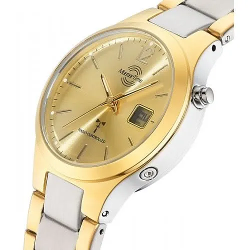 Master Time Lady Line MTLA-10915-61M Damenuhr • Funktechnologie • Bicolor
