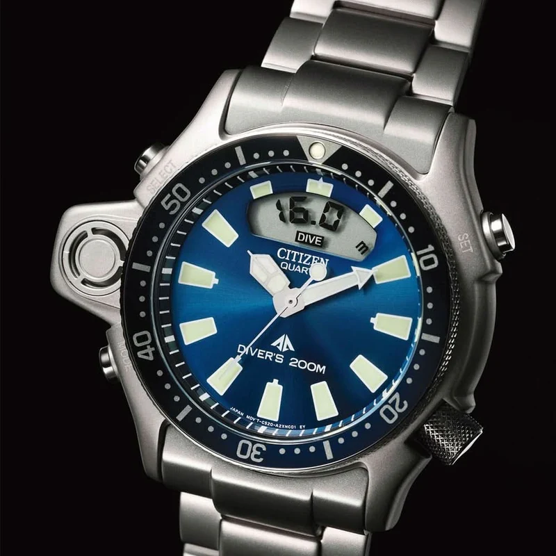 Citizen Promaster JP2000-67L Herrenuhr • Elektronischer Tiefenmesser • 20 bar