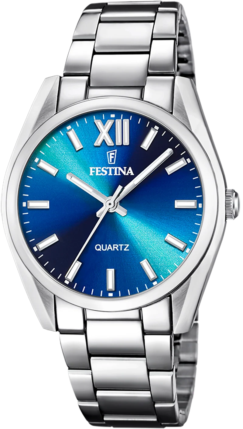 Festina Boyfriend F20622/i Damenuhr • Blaues Zifferblatt • Edelstahl