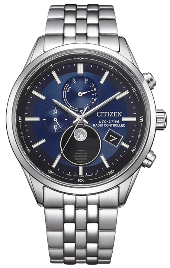 Citizen Radio-Controlled Moon Phase BY1030-50L Herrenuhr • Präzise Mondphase • Saphirglas
