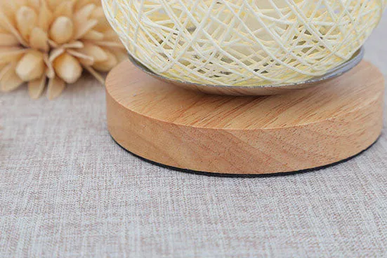 Scandinavische Tafellamp met Natuurlijke Rotan & Houtafwerking Japandi-Stijl | Sansoti