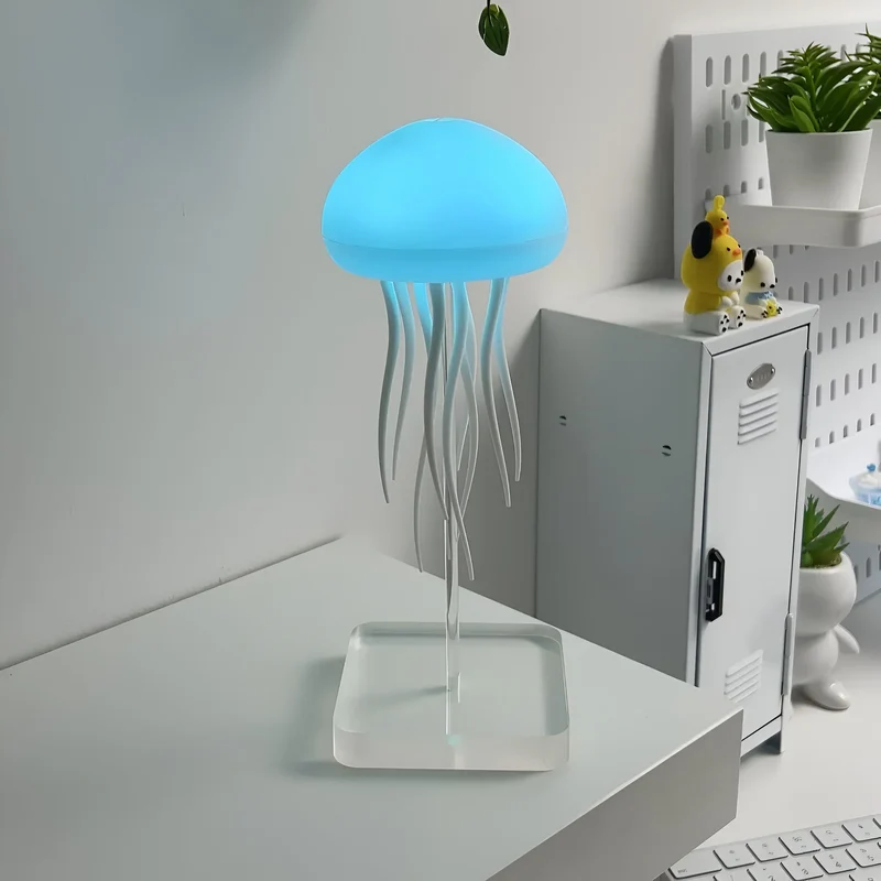 Zwevende Kwallenlamp met Kleurwisselende LED-Verlichting en Afstandsbediening | Sansoti