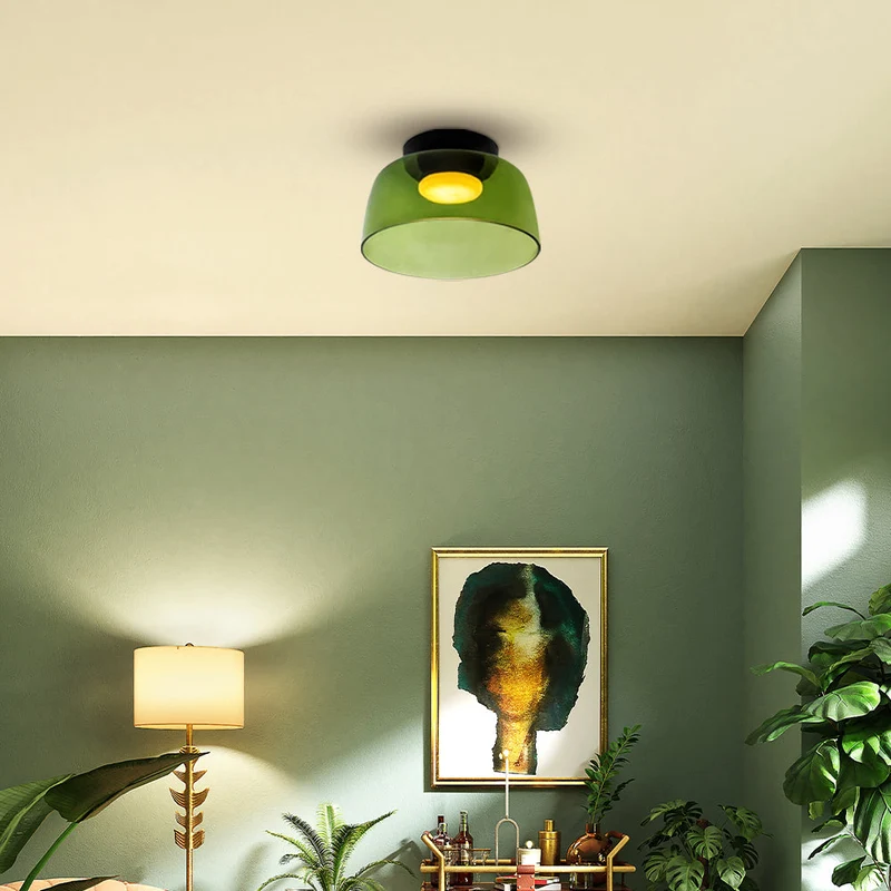 Design Glazen Plafondlamp met Gelaagde Structuur — Elegant Lichtspel voor Eetkamer, Woonkamer en Slaapkamer | Sansoti
