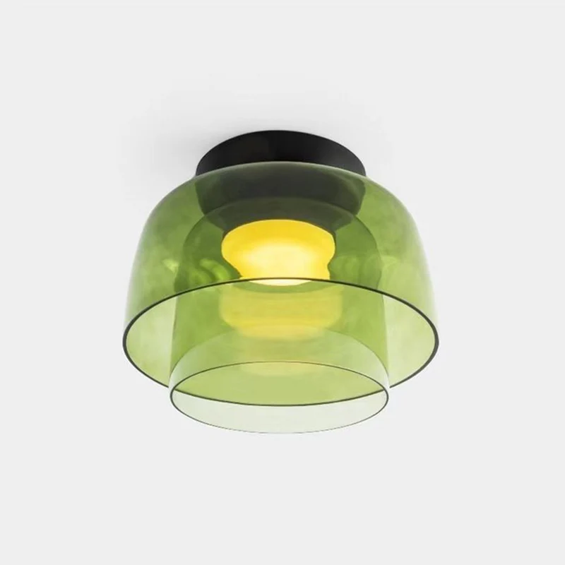 Design Glazen Plafondlamp met Gelaagde Structuur — Elegant Lichtspel voor Eetkamer, Woonkamer en Slaapkamer | Sansoti