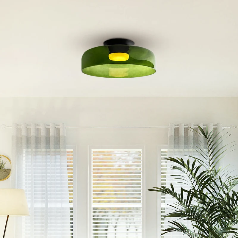 Design Glazen Plafondlamp met Gelaagde Structuur — Elegant Lichtspel voor Eetkamer, Woonkamer en Slaapkamer | Sansoti