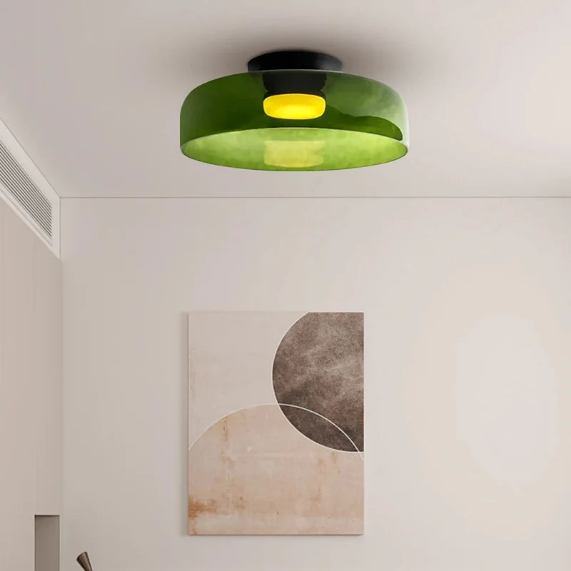 Design Glazen Plafondlamp met Gelaagde Structuur — Elegant Lichtspel voor Eetkamer, Woonkamer en Slaapkamer | Sansoti