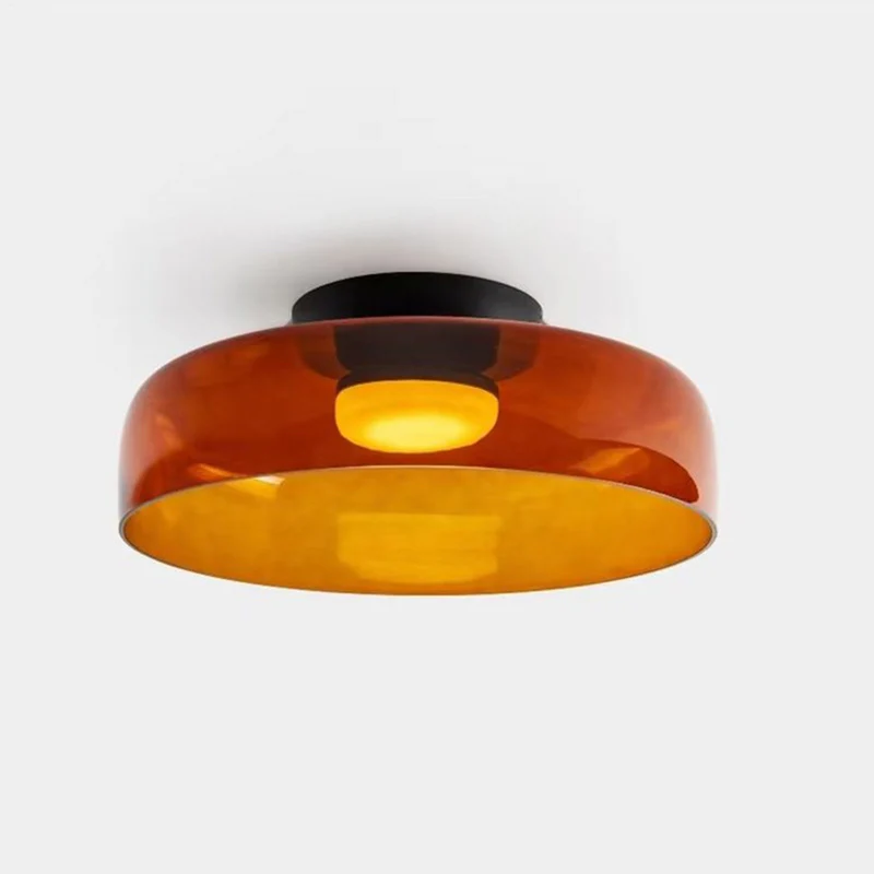 Design Glazen Plafondlamp met Gelaagde Structuur — Elegant Lichtspel voor Eetkamer, Woonkamer en Slaapkamer | Sansoti