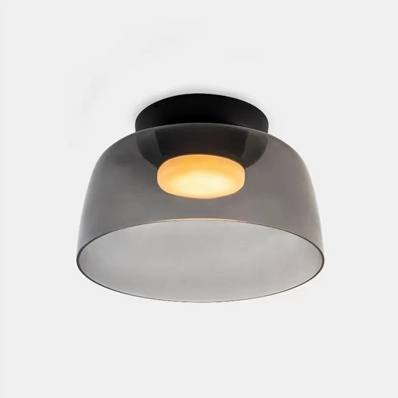 Design Glazen Plafondlamp met Gelaagde Structuur — Elegant Lichtspel voor Eetkamer, Woonkamer en Slaapkamer | Sansoti