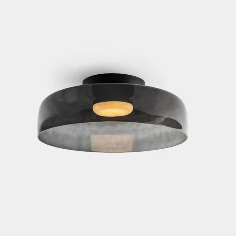 Design Glazen Plafondlamp met Gelaagde Structuur — Elegant Lichtspel voor Eetkamer, Woonkamer en Slaapkamer | Sansoti
