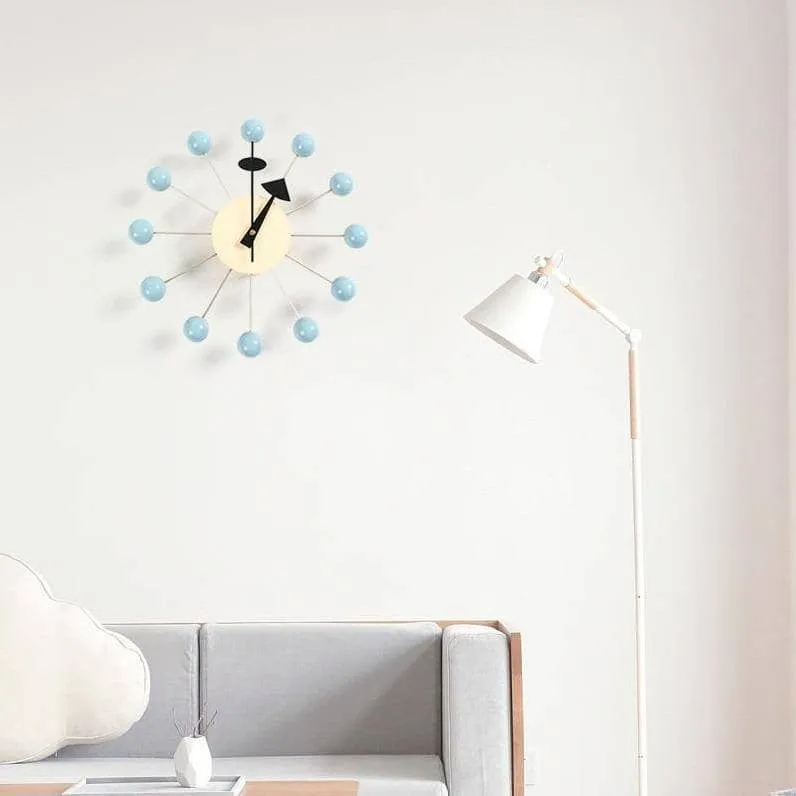 Minimalistische Abstracte Wandklok met 3D-Baldesign 32 cm – Stille Quartzuurwerk Modern Interieur | Sansoti