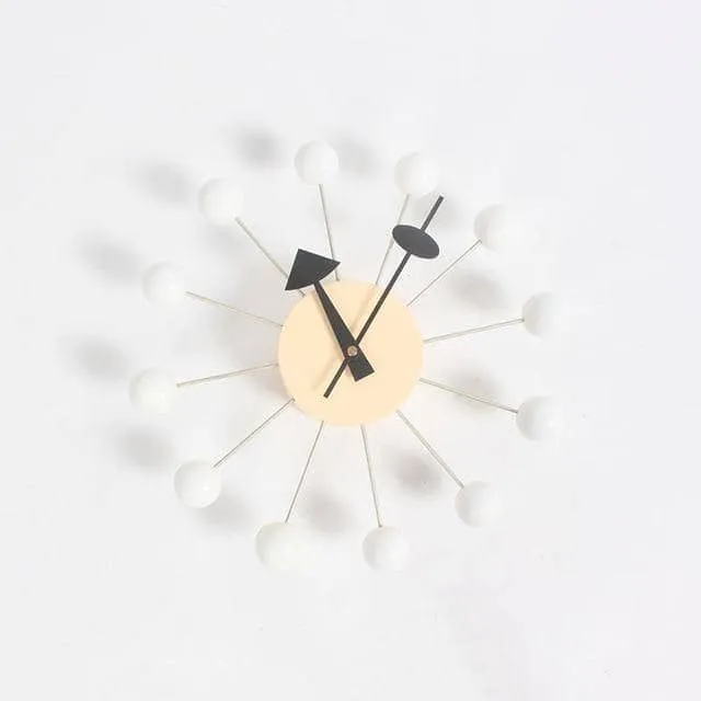 Minimalistische Abstracte Wandklok met 3D-Baldesign 32 cm – Stille Quartzuurwerk Modern Interieur | Sansoti