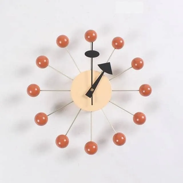 Minimalistische Abstracte Wandklok met 3D-Baldesign 32 cm – Stille Quartzuurwerk Modern Interieur | Sansoti