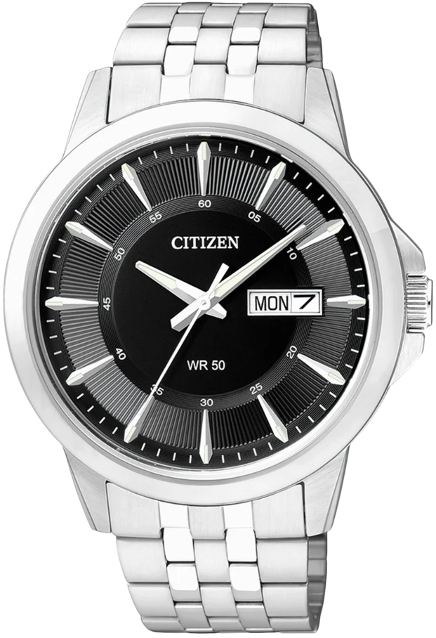 Citizen BF2011-51EC Herrenuhr • Robustes Edelstahlgehäuse • Praktische Day-Date Anzeige