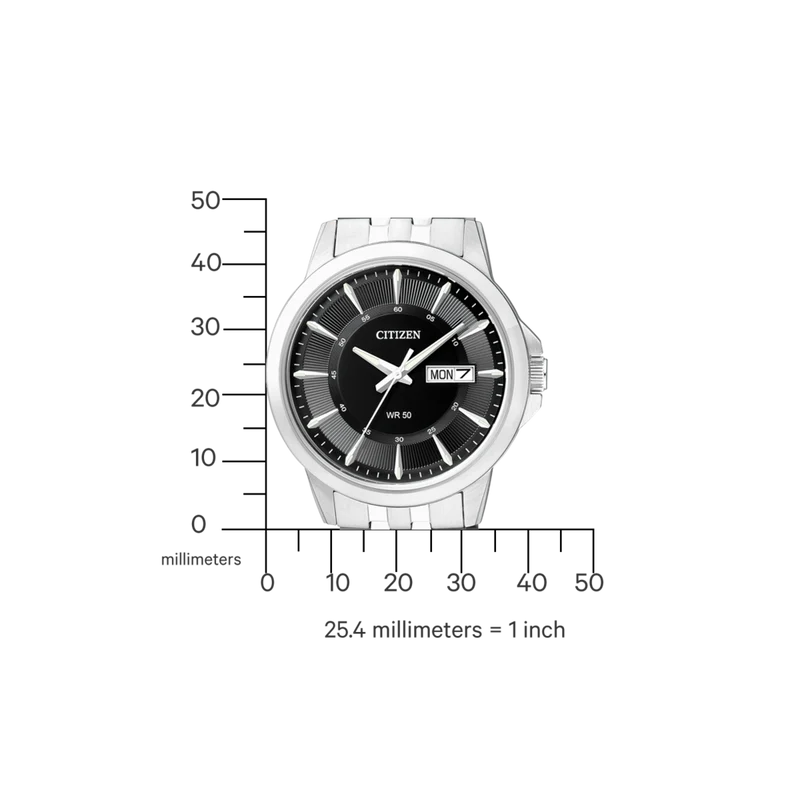 Citizen BF2011-51EC Herrenuhr • Robustes Edelstahlgehäuse • Praktische Day-Date Anzeige