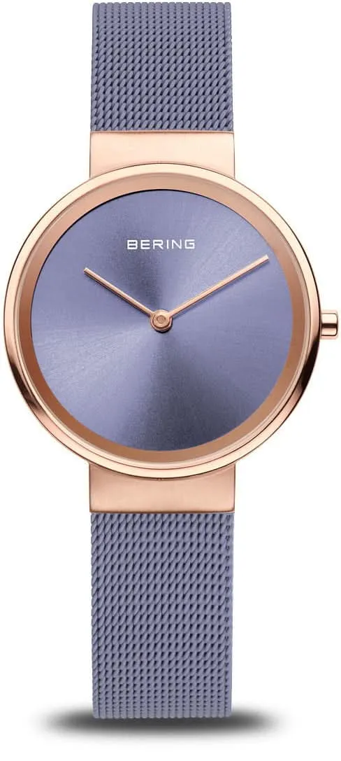 Bering Classic 14531-968 Damenuhr • Kratzfestes Saphirglas • Feines Milanaise-Armband