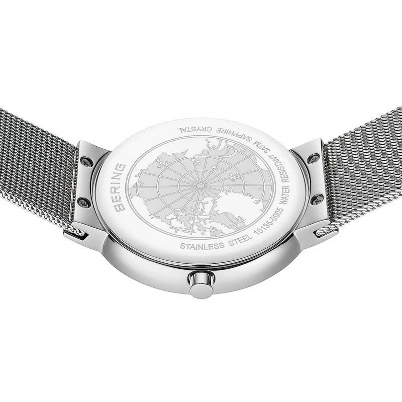Bering Classic 10135-0005 Damenuhr • Saphirglas • Milanaise
