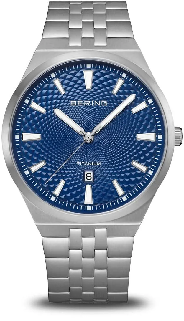 Bering Titanium 16141-707 Herrenuhr • Ultraleichtes Titan • Kratzfestes Saphirglas