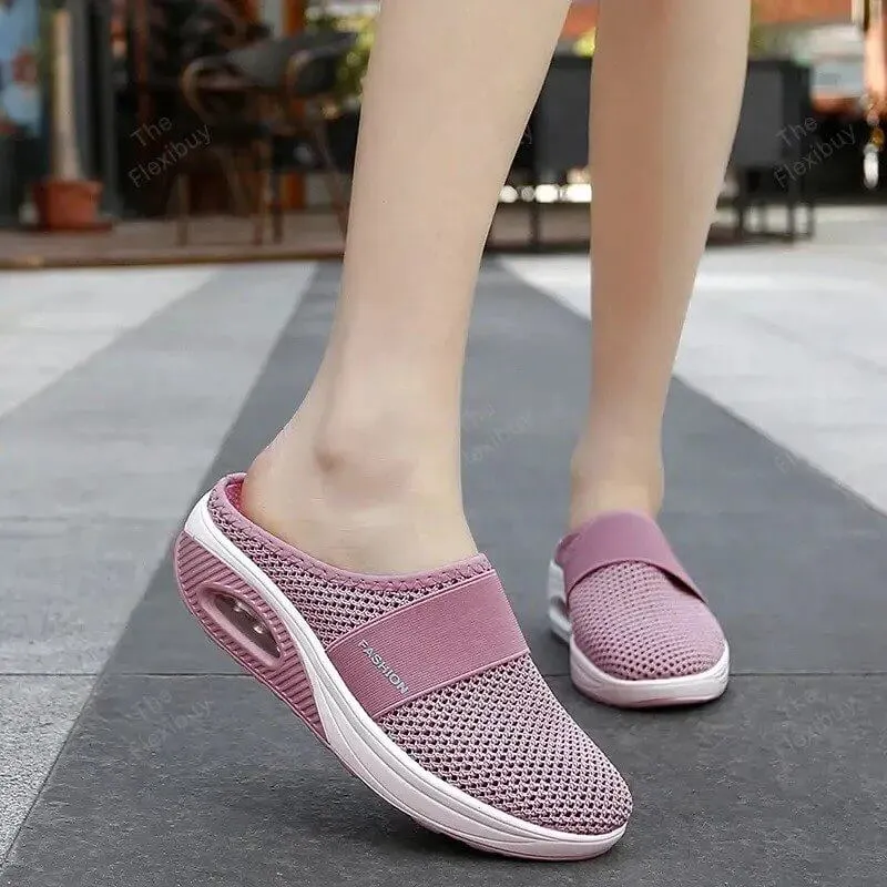 Luchtkussen Comfortschoenen voor Dames en Heren – Ademende Wandelschoen met Voetboogondersteuning en Schokdempende Technologie | Sansoti