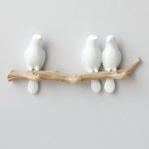 Decoratieve Wandhaak met Vogelontwerp – Harskunst voor Hal, Slaapkamer en Badkamer – Stijlvolle Opbergoplossing met Natuurlijke Charme | Sansoti