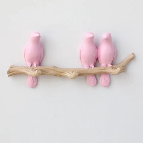 Decoratieve Wandhaak met Vogelontwerp – Harskunst voor Hal, Slaapkamer en Badkamer – Stijlvolle Opbergoplossing met Natuurlijke Charme | Sansoti