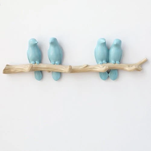 Decoratieve Wandhaak met Vogelontwerp – Harskunst voor Hal, Slaapkamer en Badkamer – Stijlvolle Opbergoplossing met Natuurlijke Charme | Sansoti