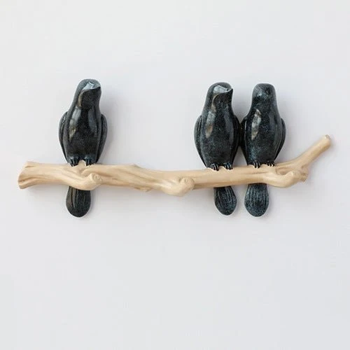 Decoratieve Wandhaak met Vogelontwerp – Harskunst voor Hal, Slaapkamer en Badkamer – Stijlvolle Opbergoplossing met Natuurlijke Charme | Sansoti