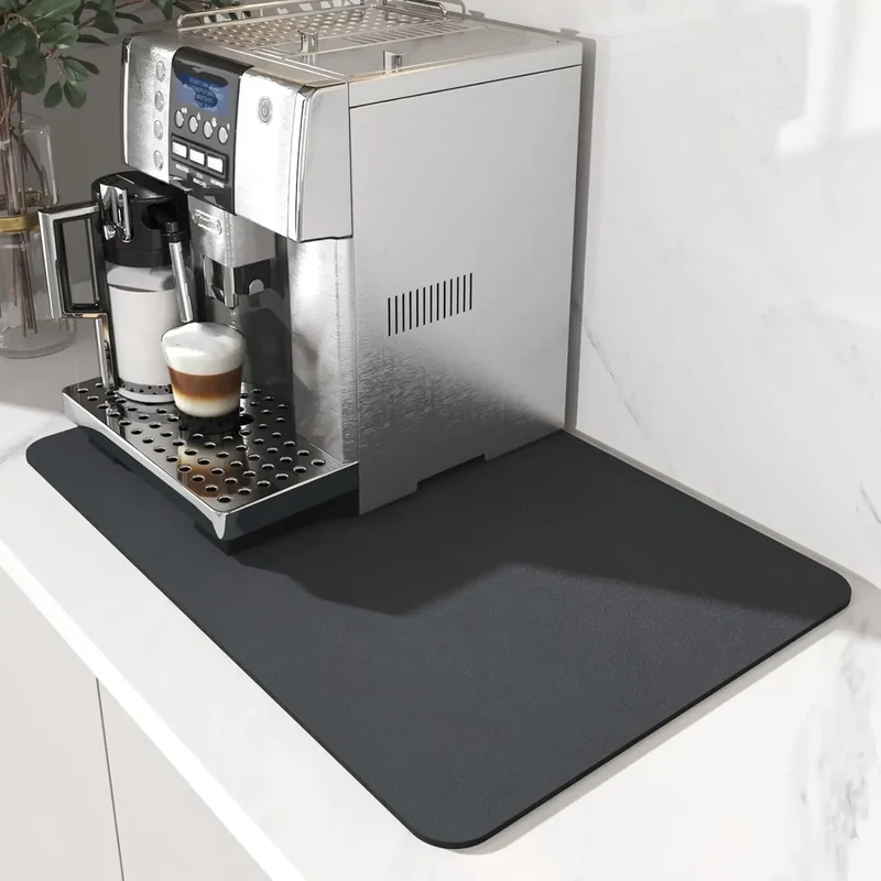 Absorberend Koffiemachinematje 30x40-50x60cm Keukenbescherming Antislip Basis | Sansoti