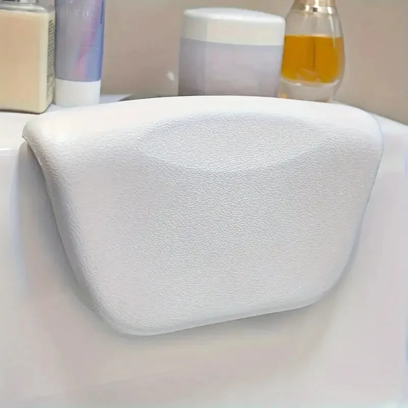 Premium Siliconen Badkussen voor Neksteun en Ontspanning in Bad en Spa | Ergonomisch Comfort | Sansoti