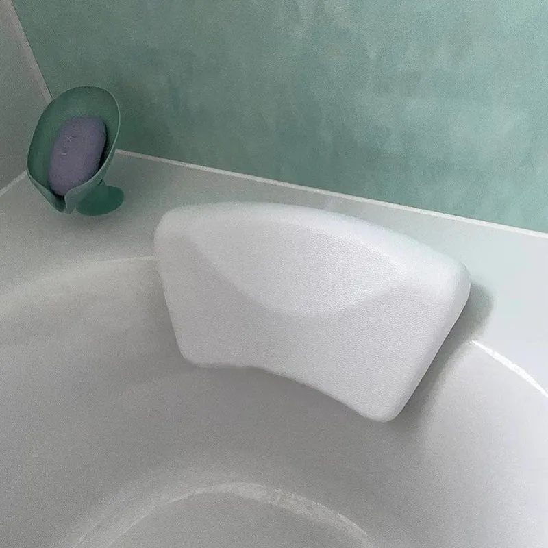 Premium Siliconen Badkussen voor Neksteun en Ontspanning in Bad en Spa | Ergonomisch Comfort | Sansoti
