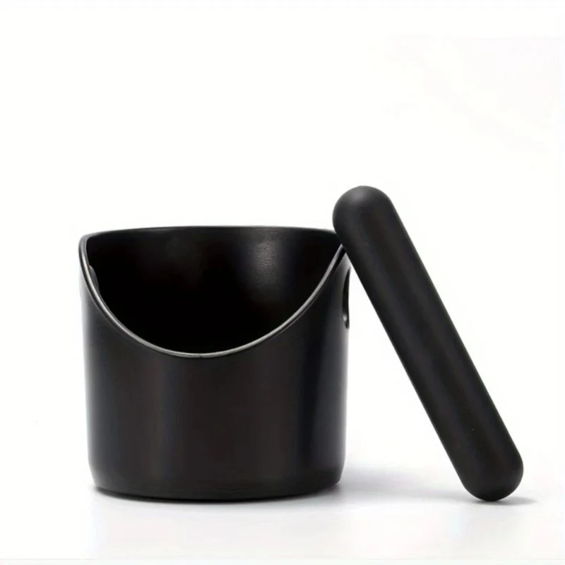 Koffiekloppot Modern Design ABS Kunststof Mat Afwerking Antislipbodem Verwijderbare Klopstang Professioneel Thuis Café Barista Espresso Dik Afval Opvang Accessoire | Sansoti