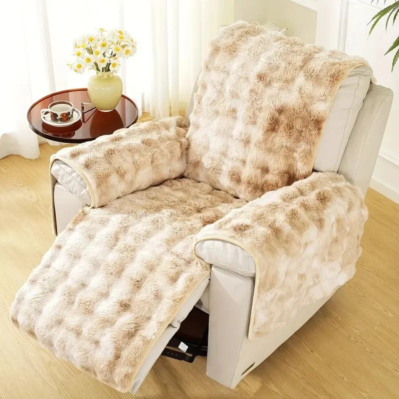 Fluwelen Relax Fauteuil Hoes met Antislip | Luxe Textuur & Perfecte Pasvorm voor Bescherming | Sansoti