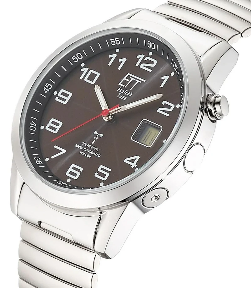 Eco Tech Time Kalahari EGS-11712-22Z Herrenuhr • Solar-Funk • Titan