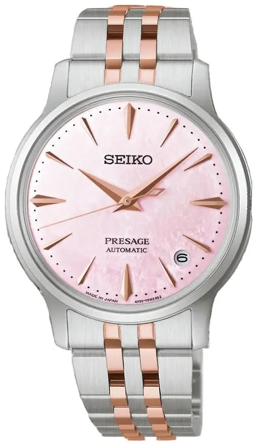 Seiko Presage SRPM06J1 Damenuhr • Japanische Manufakturqualität • Elegantes Perlmutt-Zifferblatt