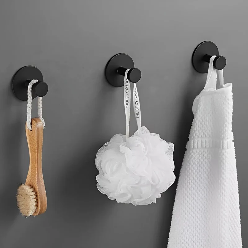 Vacuum Douchehaken Set - Sterke Wandhaken zonder Boren - RVS Haken Badkamer - Waterdicht tot 7kg - Herbruikbaar zonder Resten | Sansoti