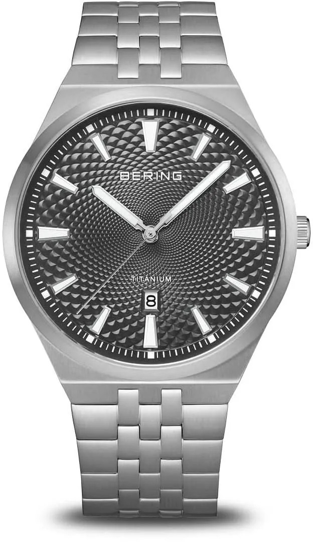 Bering Titanium 16141-703 Herrenuhr • Kratzfestes Saphirglas • Ultraleichtes Titan