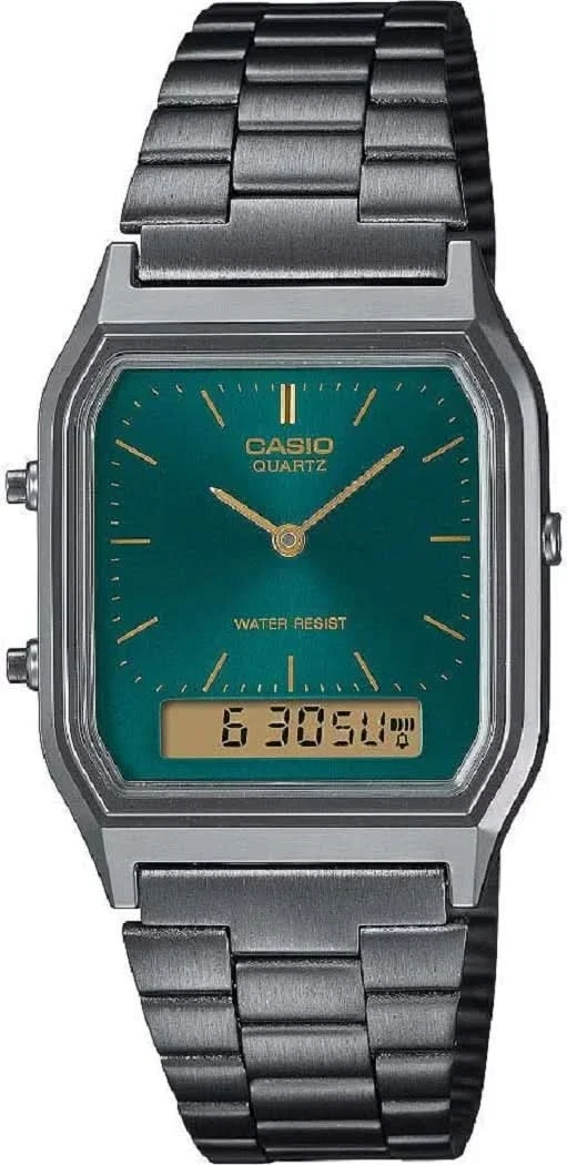 Casio Vintage AQ-230EGG-3AEF Uhr • Retro-Look • Dual-Zeit